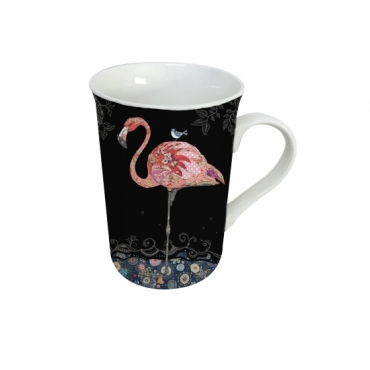 Porcelán Bögre - Flamingó